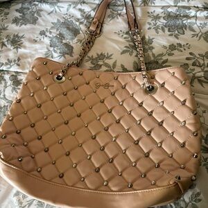 Jessica Simpson Pink Quilted Tote Bag